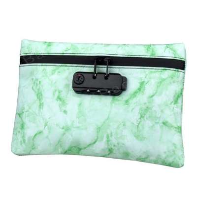 Hot Selling carbon lined odor smell proof soft Polyester bag with lock