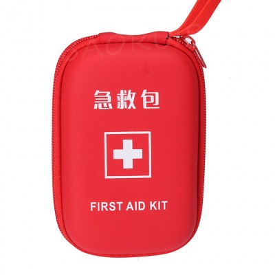 Hot sale eva travel first aid box of custom frist aid kits bag with handle and mesh pocket